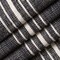Blue Stain Resistant Performance Pet Friendly Stripe Linen Look Textured Woven Pattern Upholstery Fabric by The Yard - SKU: Maxine Indigo